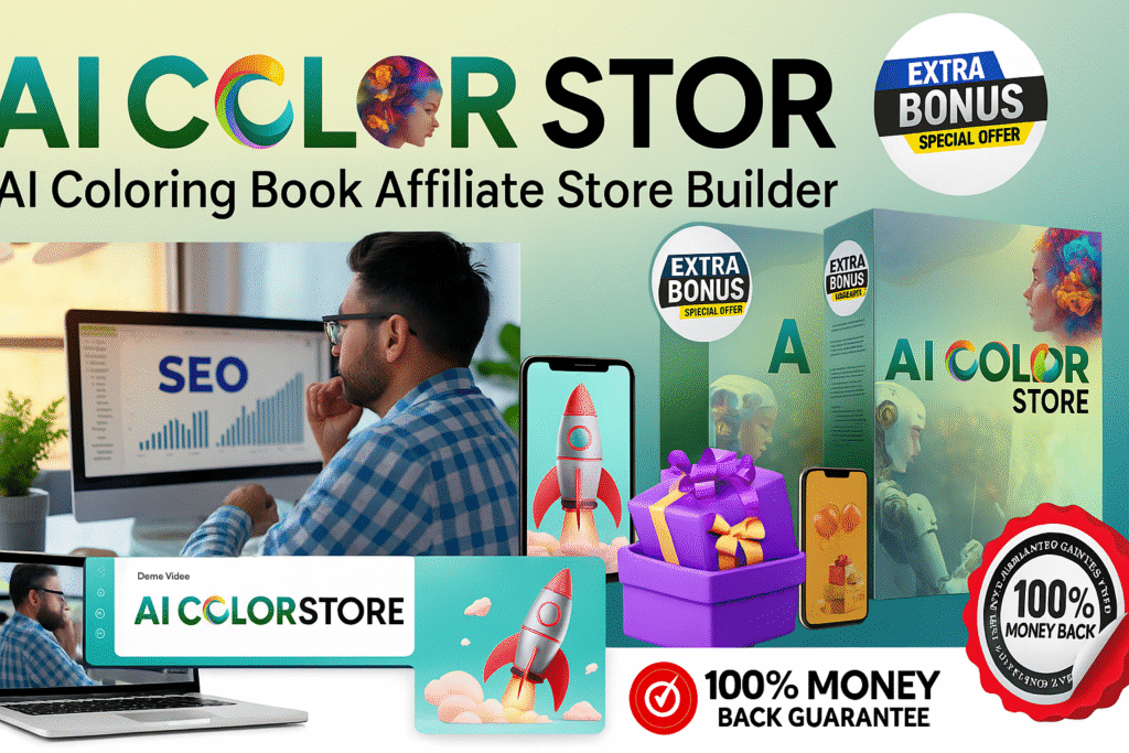 AI Coloring Book Affiliate Store Builder - Launch Amazon Stores in 60 Seconds